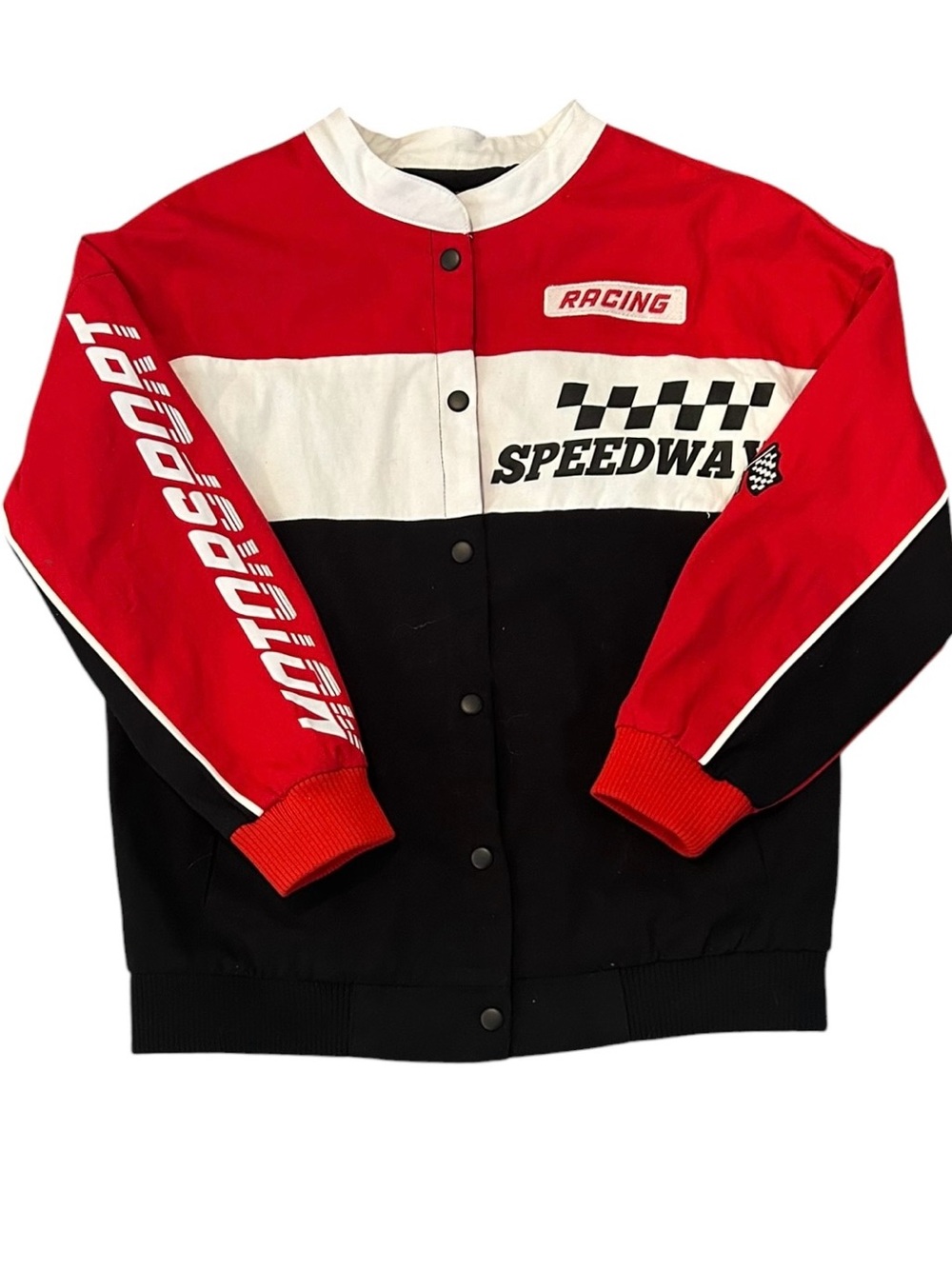 NWOT Racing Speedway Motorsport Colorblock Jacket